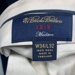 Brooks Brothers Madison-Fit Wool Trousers